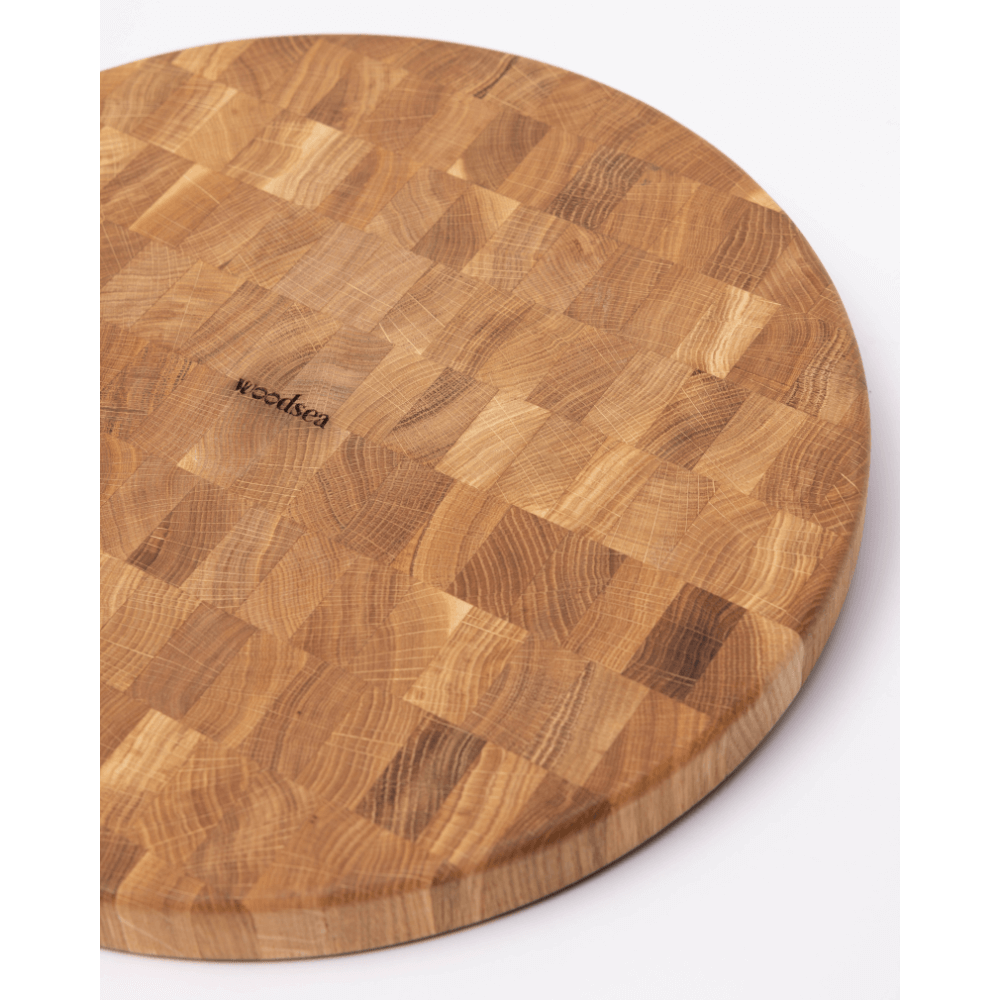 Planche à Découper Bout - WOODSTONE - Ronde - Chêne - Ø42 cm