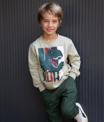 Kleine paleontoloog sweatshirt en joggingset