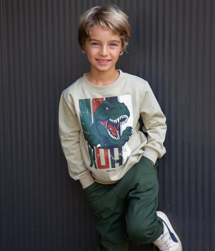 Little Paleontologist Set aus Sweatshirt und Jogginghose