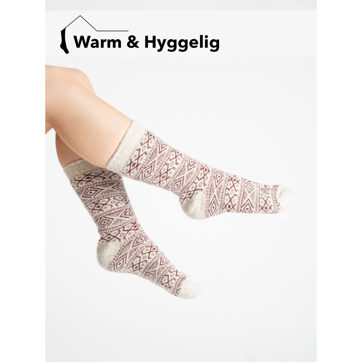 Scandinavian wool socks "Norway"