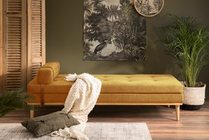 Yellow structured daybed