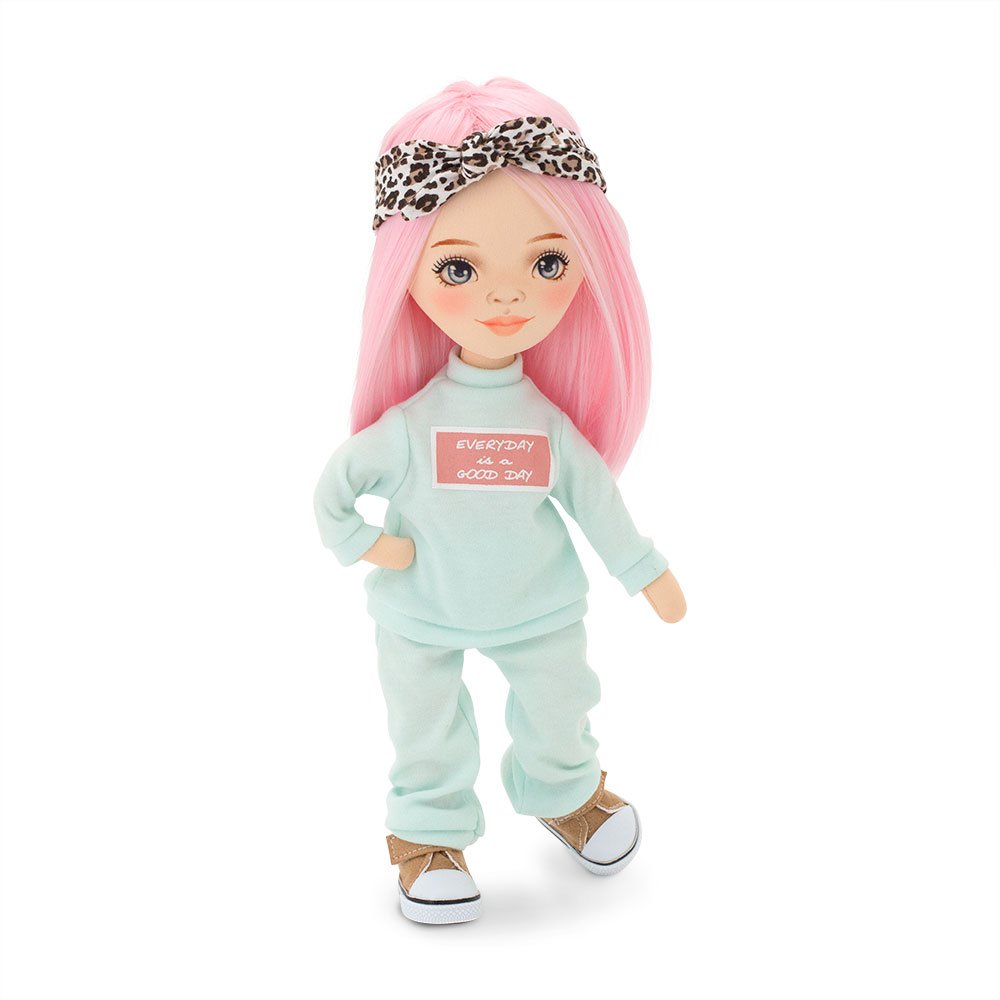 Soft toy, Sweet Sisters - Billie in a Mint Tracksuit + bonus accessories set (35cm)