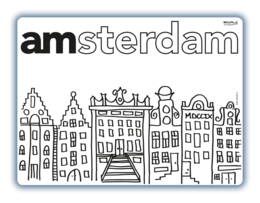Genfarverbart dækkeserviet Holland huser amsterdam