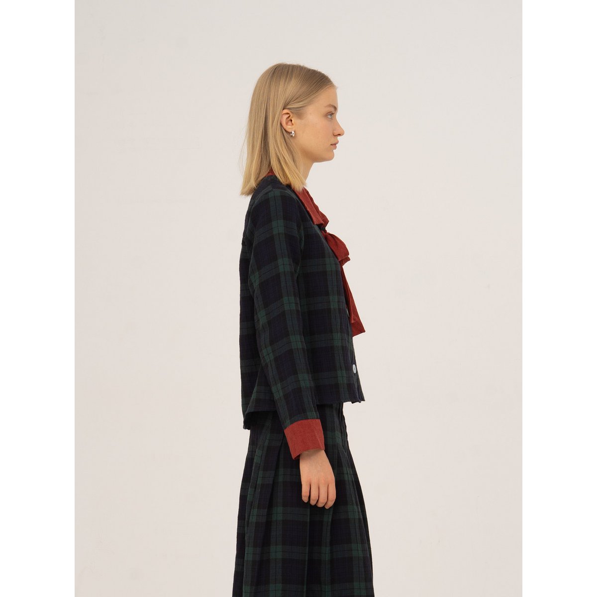 Evermore geruit blauw en rood shirt