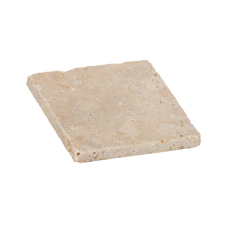 Travertine square 10 x 10 cm, 3 different shades: light, noce and gold