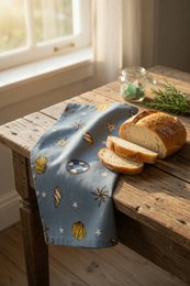 Nautilus tea towel