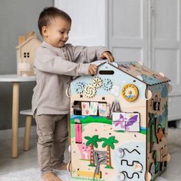 Busyboard Spielhaus DINO mit Beleuchtung