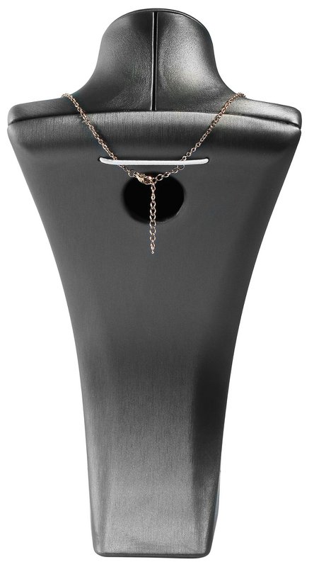 Bust, PU covered, shiny, 32.5 x 16 x 8.5 cm, gray