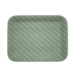 Plateau plat petit plateau de service enduit de tresse verte