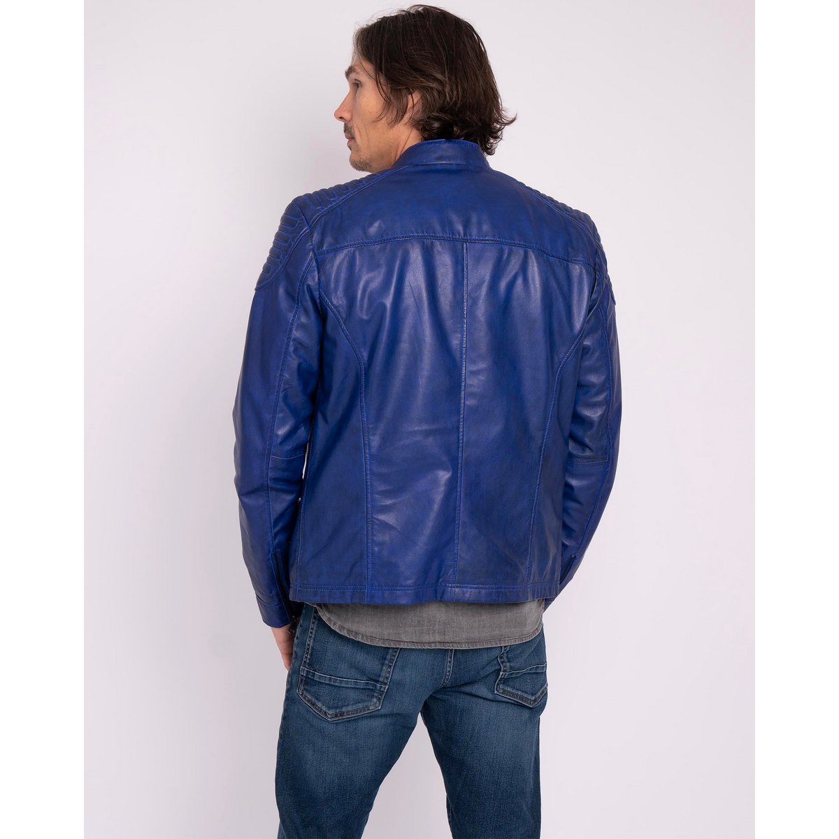 Hobbs │ Veste de moto en cuir masculin
