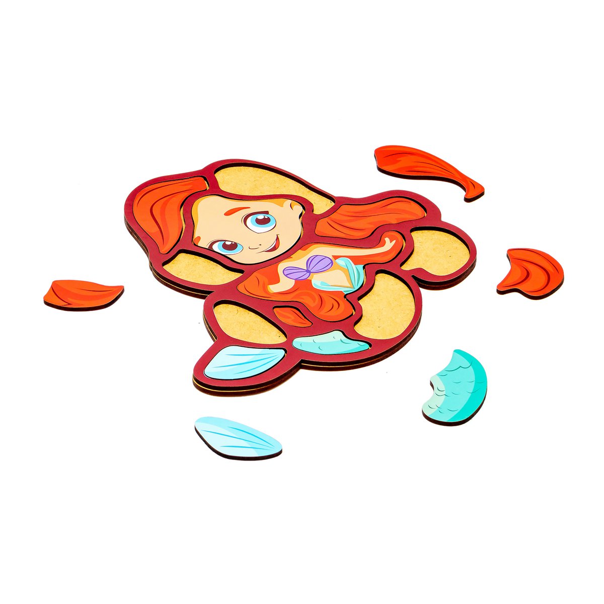 Wooden Mermaid Puzzle for Kids