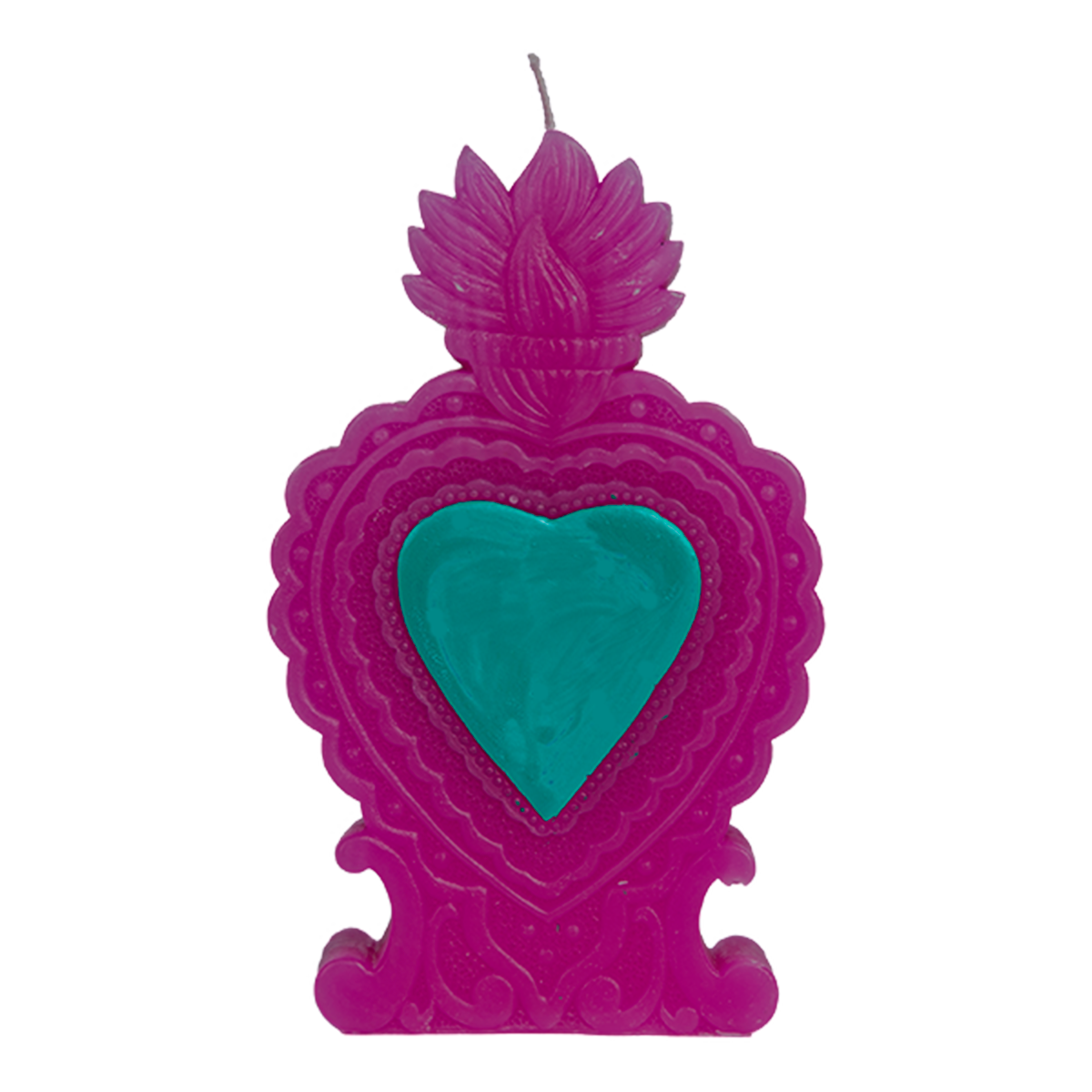 Kicz kuchnia folclorico świeca Milagro Heart Purple