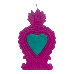 Kicz kuchnia folclorico świeca Milagro Heart Purple