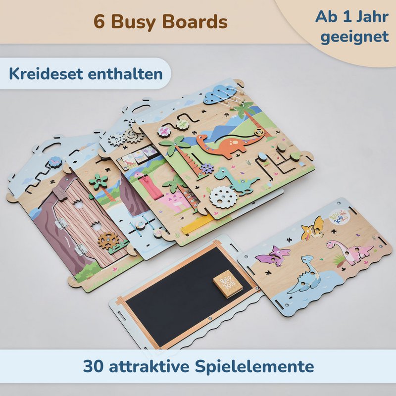 Busyboard Spielhaus DINO mit Beleuchtung