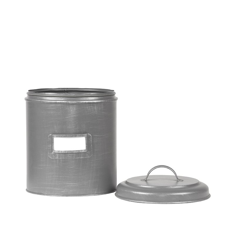 Caja de almacenamiento Hazer - Gris antiguo - Metal - XL 21 x 29 x 21 cm