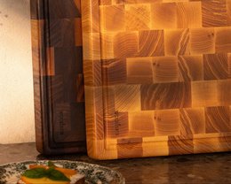 Planche à découper en bois de bout Woodstone - Frêne