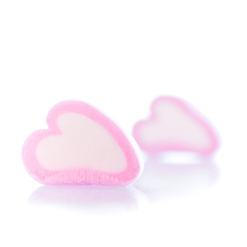 Porzione extra di cuore – cuori di marshmallow 50g