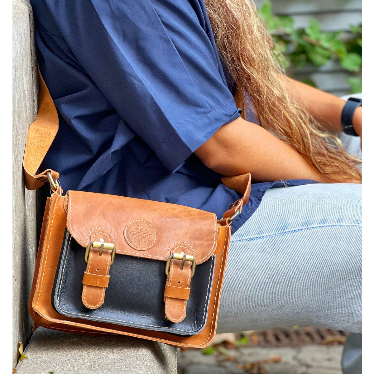Handmade Genuine Leather Crossbody Bag