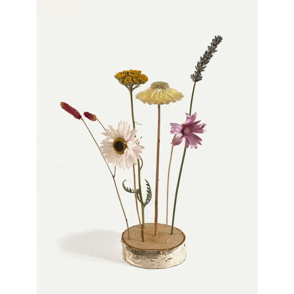 Droogbloemen doosje '(droog-) bloemetje voor jou'
