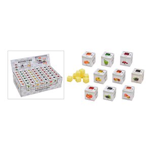 Scented wax fruity 24g made of colored wax 9-fold, (W / H / D) 4x4x4cm