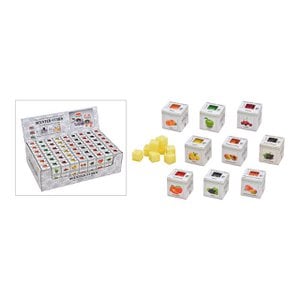 Scented wax fruity 24g made of colored wax 9-fold, (W / H / D) 4x4x4cm