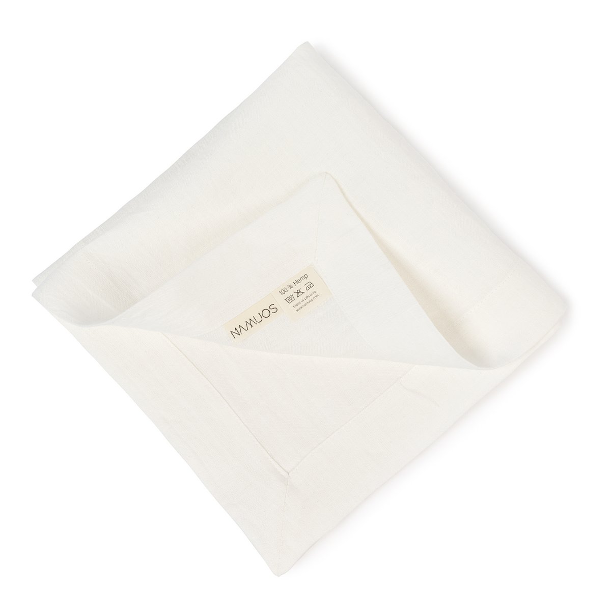 Mantel individual de lino, blanco roto