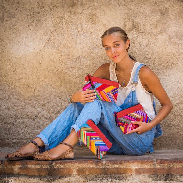 BORSA PER COSMETICI PATCHWORK | ROSSO