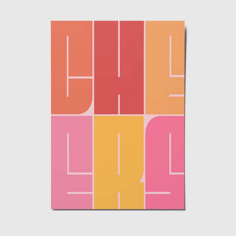 Cheers - A6 postcard