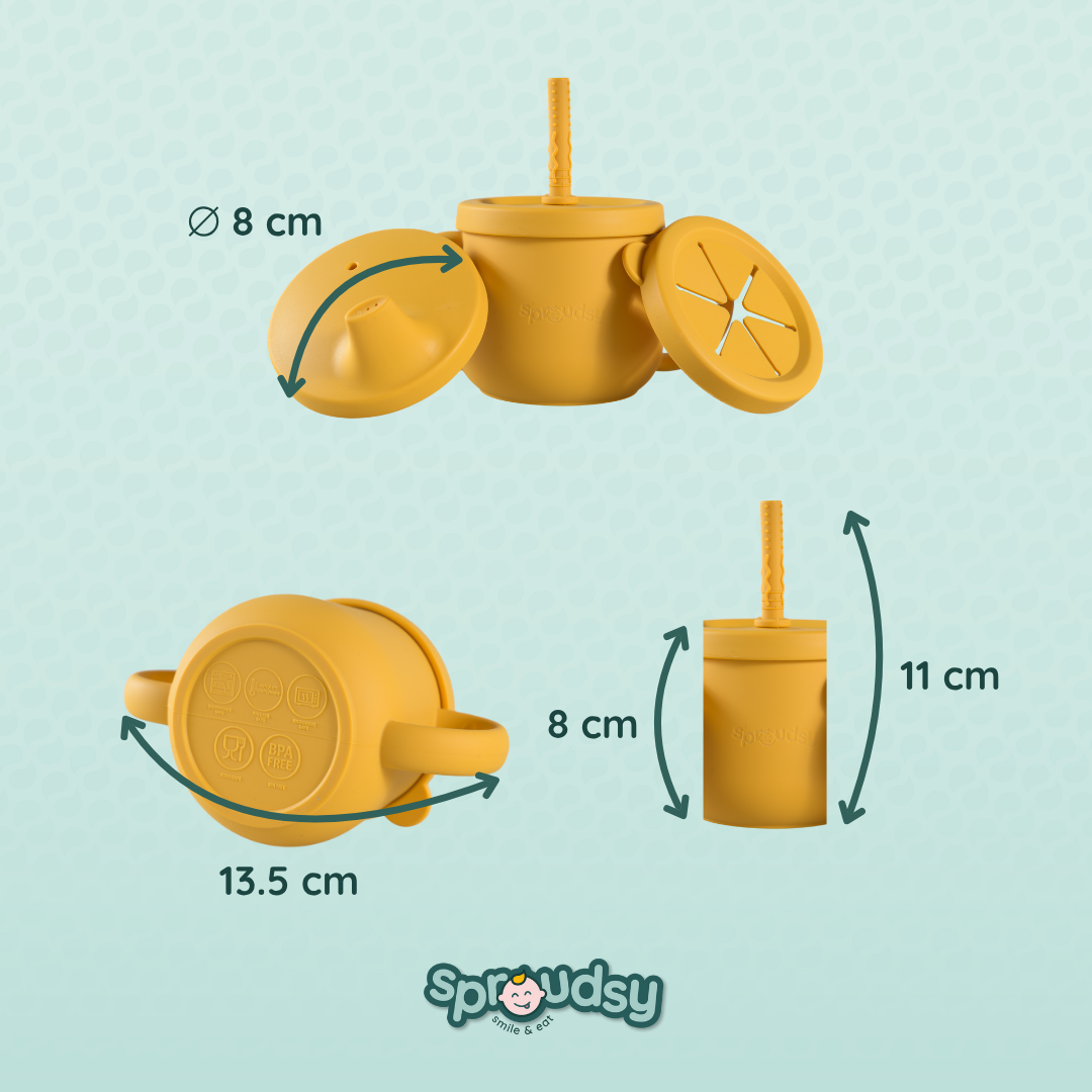 Vaso de práctica para bebé con pajita – Teddy Bear