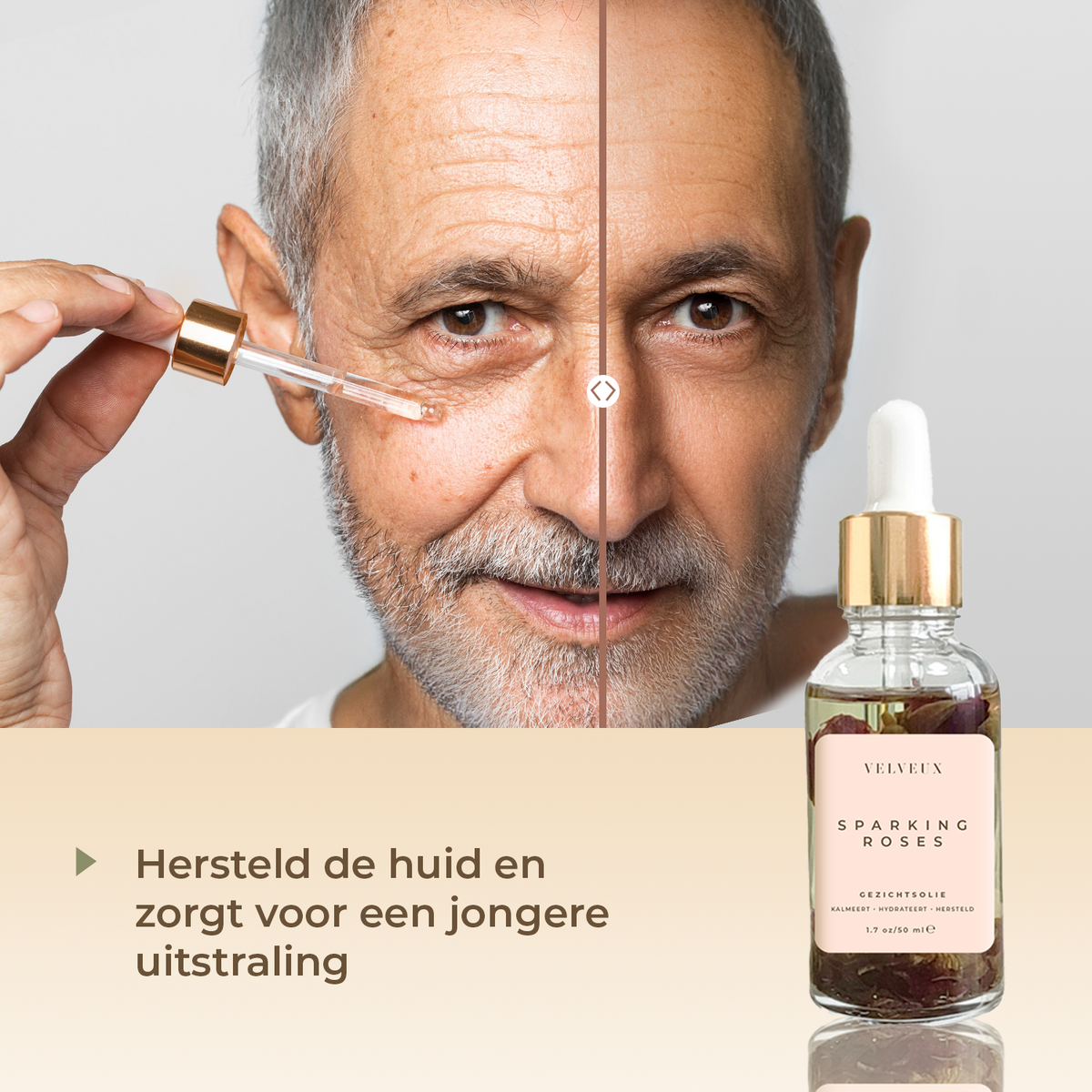 Huile visage à la rose 50ML - 100% naturelle