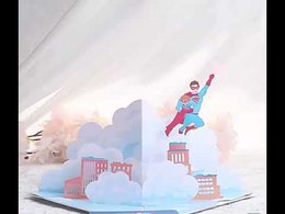 3D Card - Super Dad - Father's Day Card
