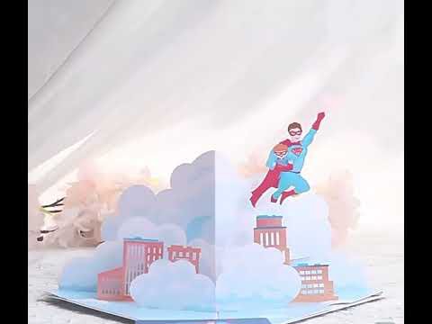 3D Card - Super Dad - Father's Day Card