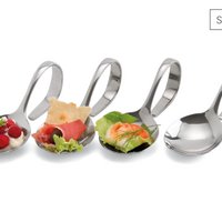 Roestvrijstalen gourmetlepelset 4