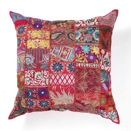 "Colorful patchwork cushion with a mix of patterns, textures, and embroidered details. Features a square shape, filled with soft material, and available in various vibrant color options."
The product is a decorative cushion with a patchwork design. It features a mix of colorful patterns, textures, and embroidered details. The cushion has a square shape and is filled with a soft material. It is available in a variety of vibrant color options such as yellow, pink, red, black, beige, turquoise, and green.