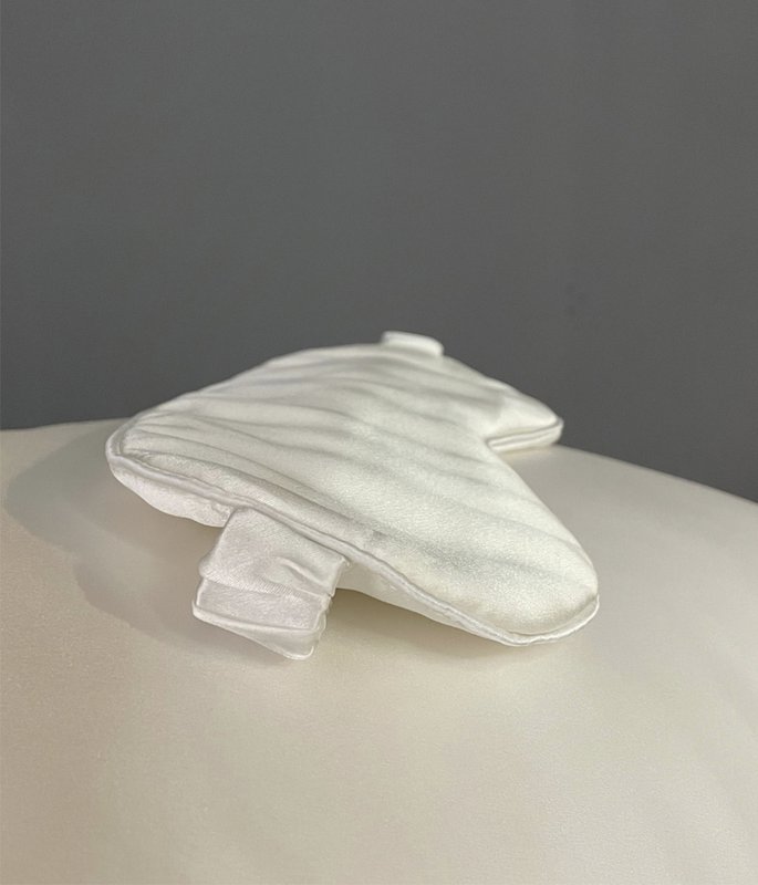 Masque de sommeil en soie Ivoire Solide