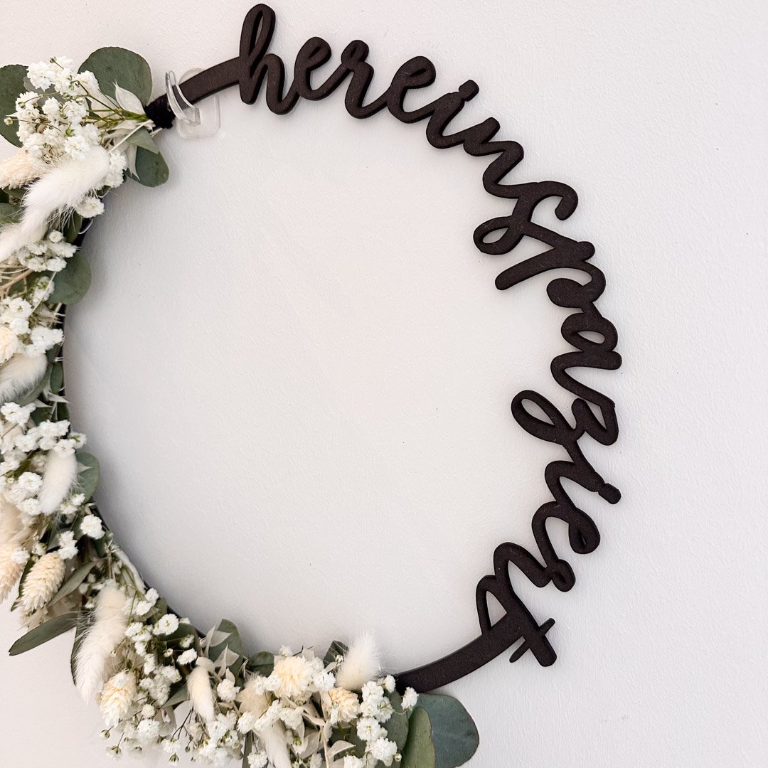 Wooden wreath walks in (PU = 2 pieces)
