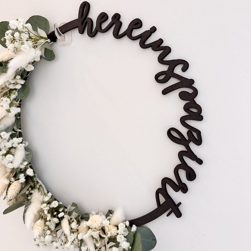 Wooden wreath walks in (PU = 2 pieces)