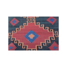 Modern Reddish Grey Kilim Rug