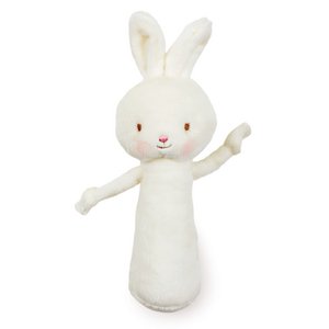 Bunnies By The Bay rattle Rabbit white