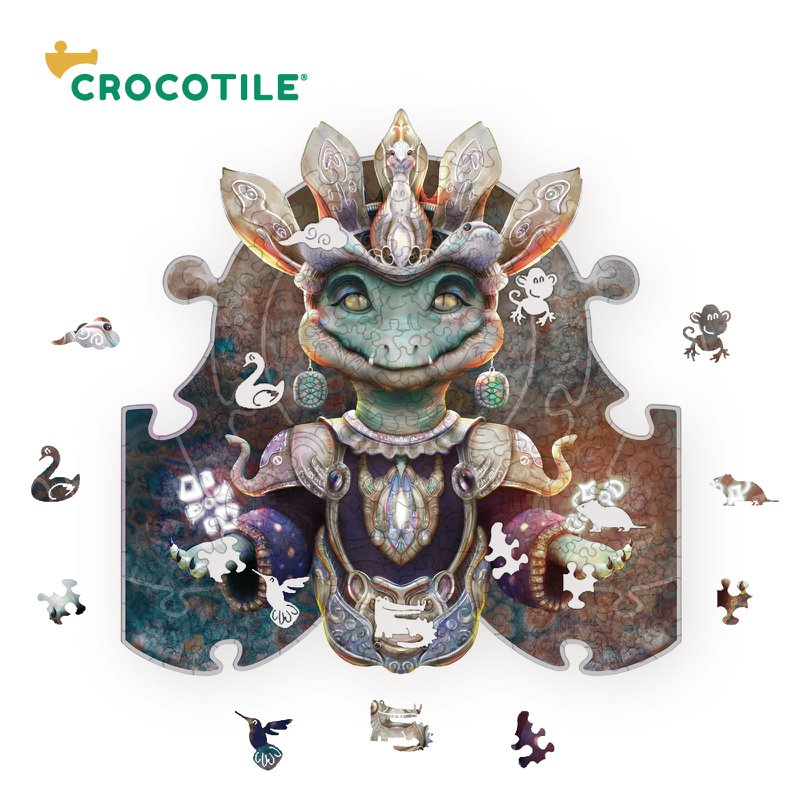 Ankh The Grower - Puzzle en bois sur le thème du crocodile