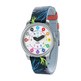 Twistiti - Educational Children Watch for 6+ with NUMBERS Dial, Waterproof 50M, Easy Change Strap - Forest