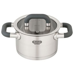 Lugano Edilstahl Topfset 6TLG. + Stielpfanne 24 cm