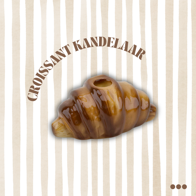 Titolare delle candele - Croissant - Brown - 14,5x8,5x6,5 cm
