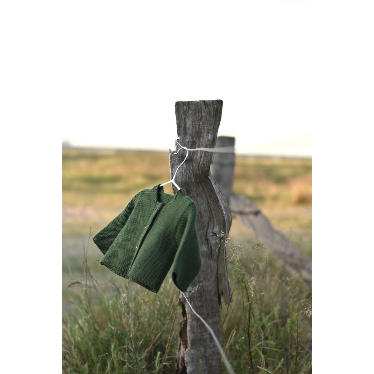 Cardigans for newborns and babies made from 100% finest merino wool - spruce - the perfect gift for a birth