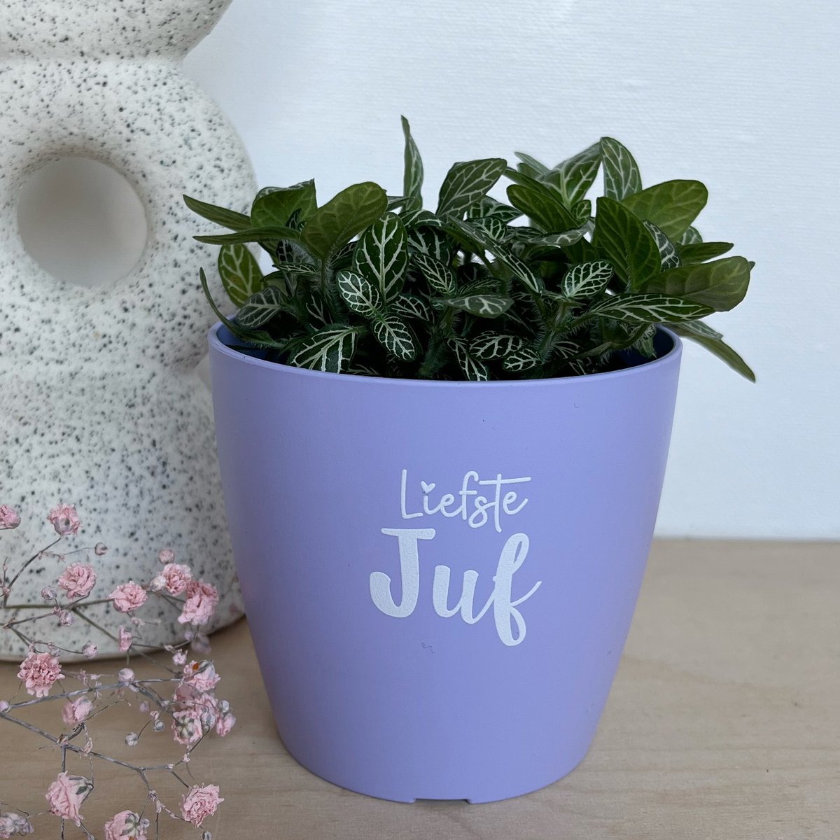Blumentopf 'Liebster Lehrer' - Flieder