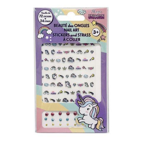 UNICORN nagelstickers en strass steentjes