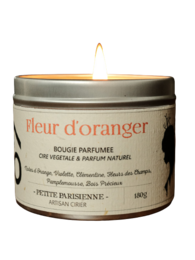 Duftlys med orange blomster