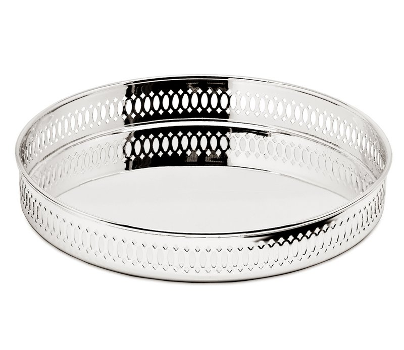 EDZARD serveringsbakke galleribakke Coro, rund, elegant sølvbelagt, anløbsfast, ø 23 cm, højde 3,5 cm