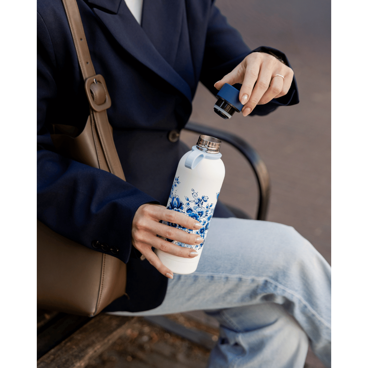 Water bottle Delft Blue
