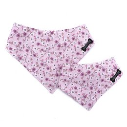 Bandana reversibile "la vie en rose" liberty/rosa